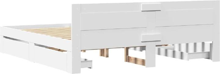 Actual product image VidaXL Bed frame with headboard (200 x 200 cm)
