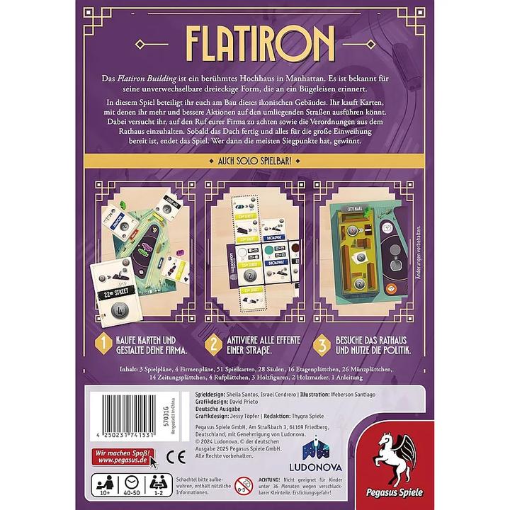 Produktbild Pegasus Flatiron (Deutsch, 1 - 2 Spieler)