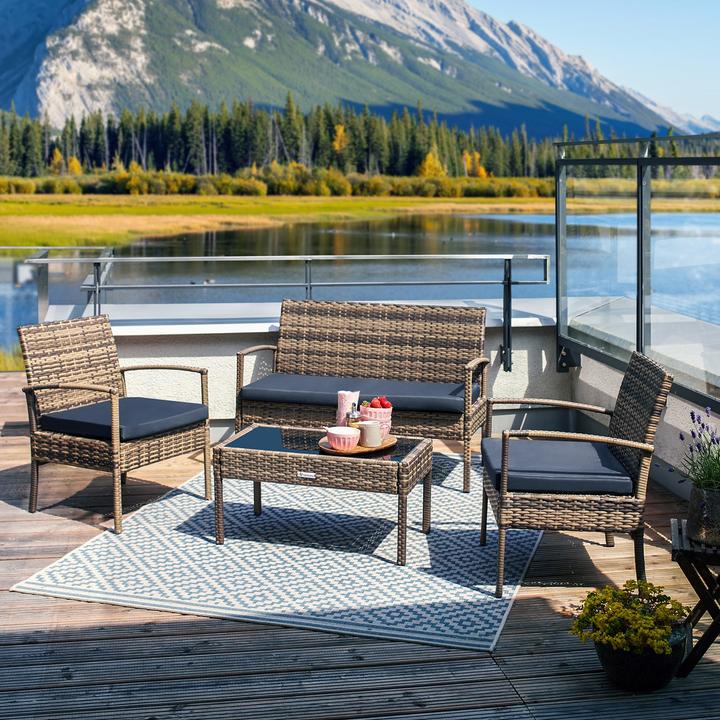 Produktbild tectake Rattan Sitzgruppe
