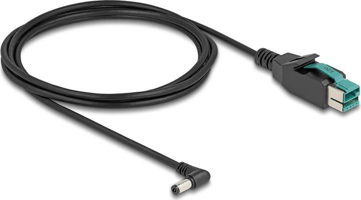 Actual product image Delock PoweredUSB cable 12 V plug to DC 5.5 x 2.1 mm angled plug 2 m (2 m)