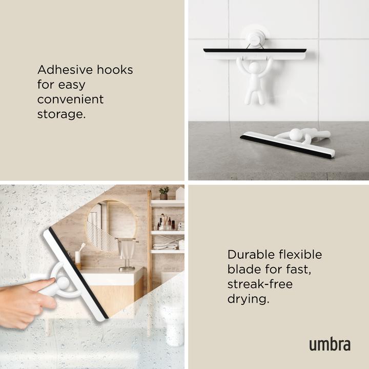Actual product image Umbra BUDDY Adhesive Squeegee, white