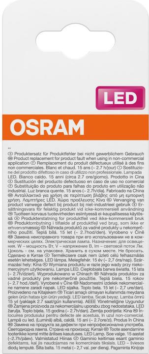 Produktbild Osram LED Leuchtmittel LED Retrofit CLASSIC A 3.4W 827 Clear E27 Warm weiss 4099854466632 (E27, 470 lm, 6x)