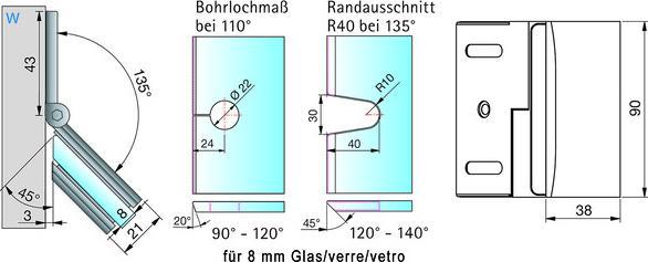 Actual product image Pauli+Sohn Angle connector PONTERE 8427 (Angle connector, 2 pcs.)