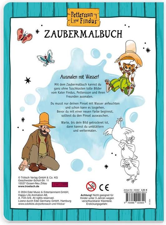 Produktbild Pettersson & Findus Zaubermalbuch
