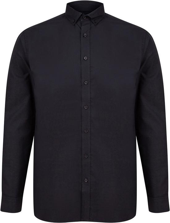 Produktbild Henbury Modern Langarm Klassik Fit Oxford Hemd (4XL)