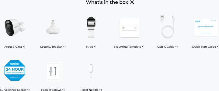 Produktbild Reolink Argus Series B350 (3840 x 2160 Pixels)