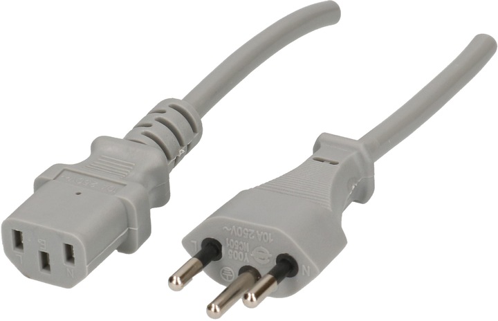 Produktbild Max Hauri TD-Apparatekabel H05VV-F3G0.75 Typ 12 / C13 (2 m)
