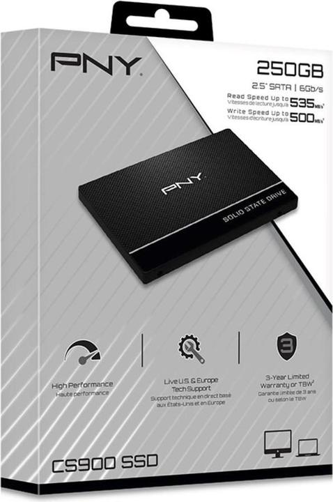Actual product image PNY CS900 (250 GB, 2.5")