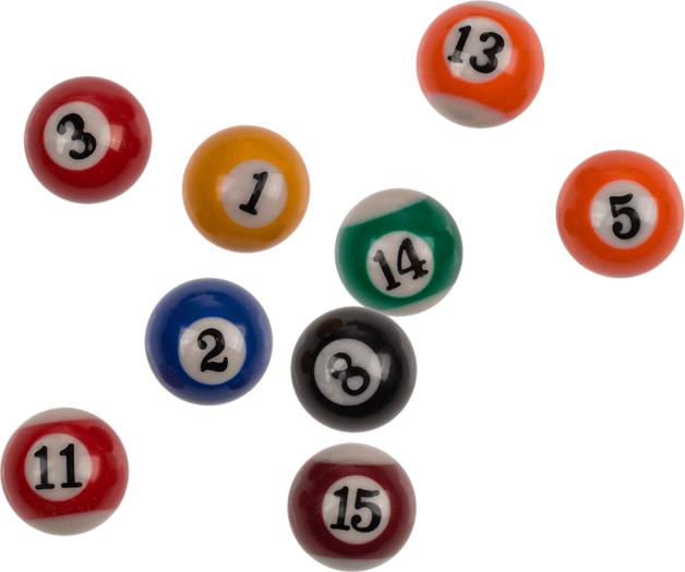 Actual product image Ootb Wooden table billiards game with 2 cues, 16 balls