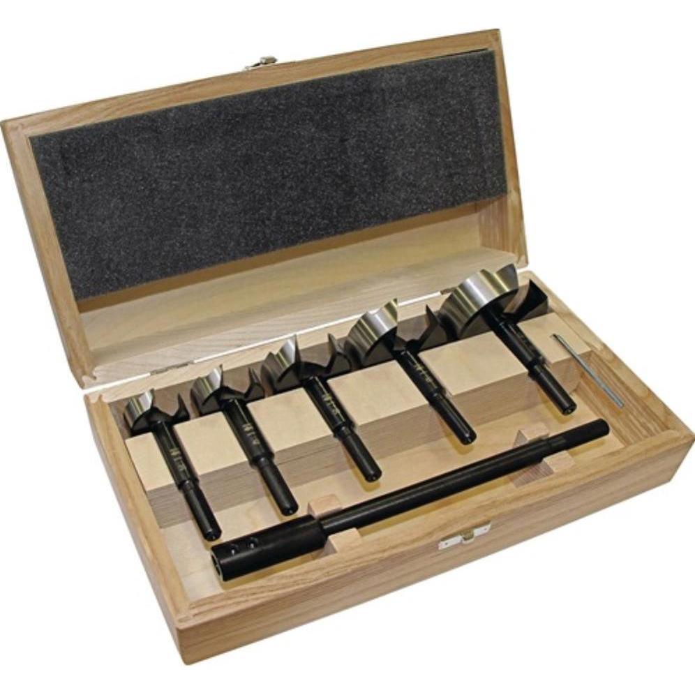 Fisch Tools, Bohrereinsatz, Forstnerbohrersatz BLACK SHARK PRO (35, 40, 50, 60, 68 mm)