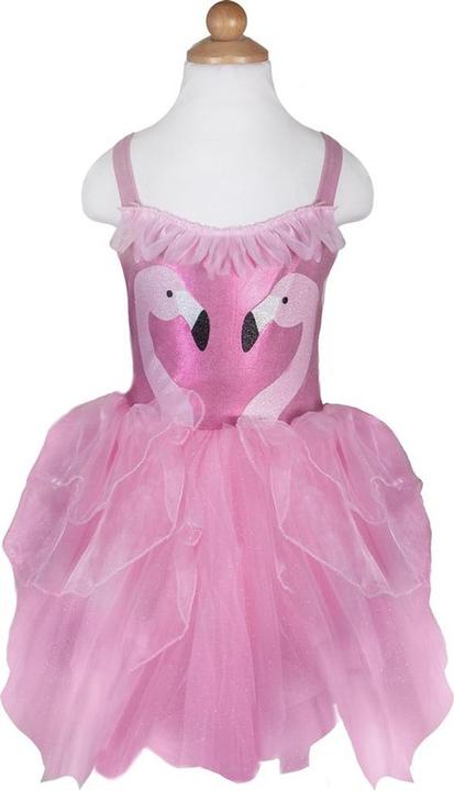 Actual product image Creative Education Flamingo dress, 5-6 years dress 76-86 cm long, pink tulle, hairband (116)