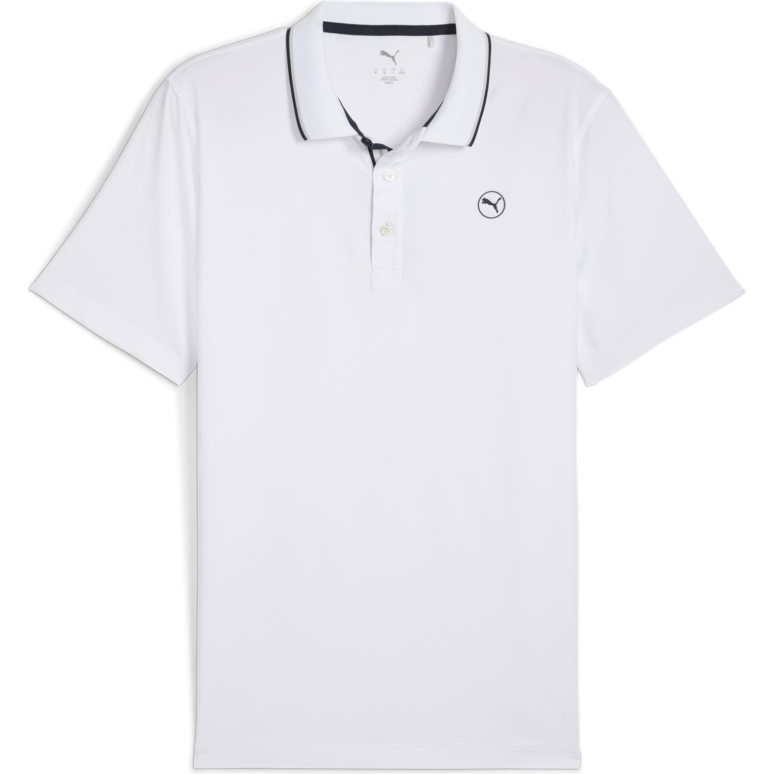 Puma, Herren, Shirt, Mattr Elevated Solid Polo - LC, Weiss, (XS)
