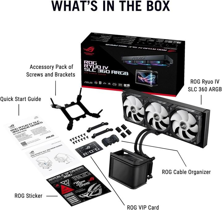 Actual product image ASUS ROG Ryuo IV SLC 360 ARGB