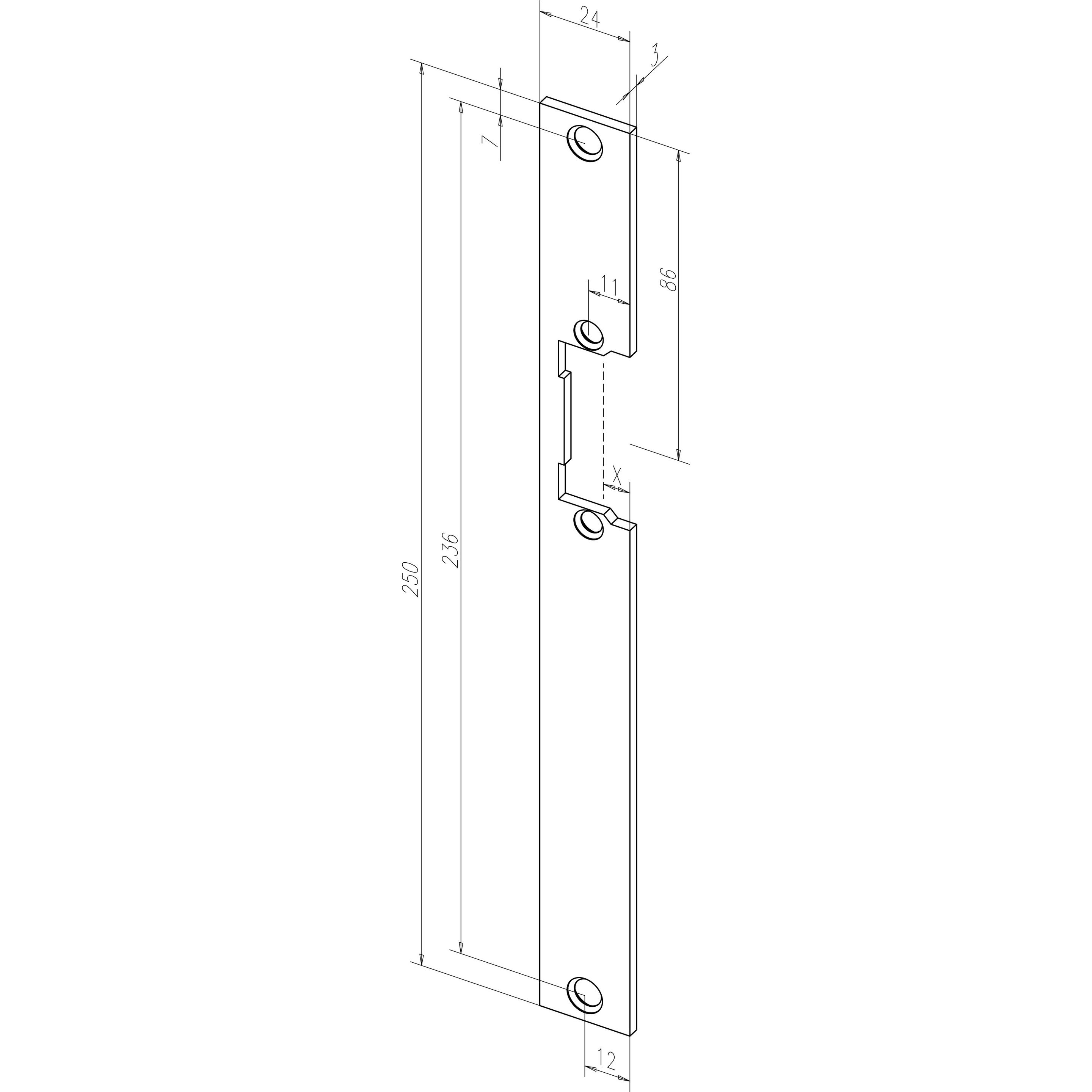 effeff, Maniglia + Guarnizione porte, -38536 (Set di porte)