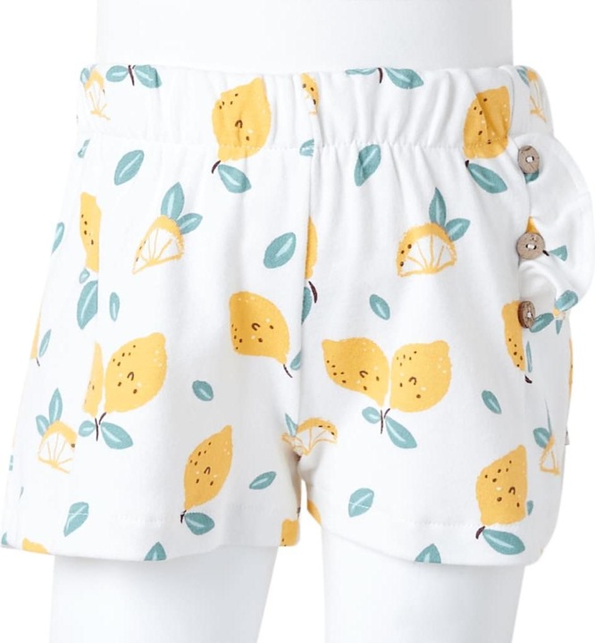 Actual product image VidaXL Children's shorts Ecru 128,Material: 100 % cotton,Colour (128)