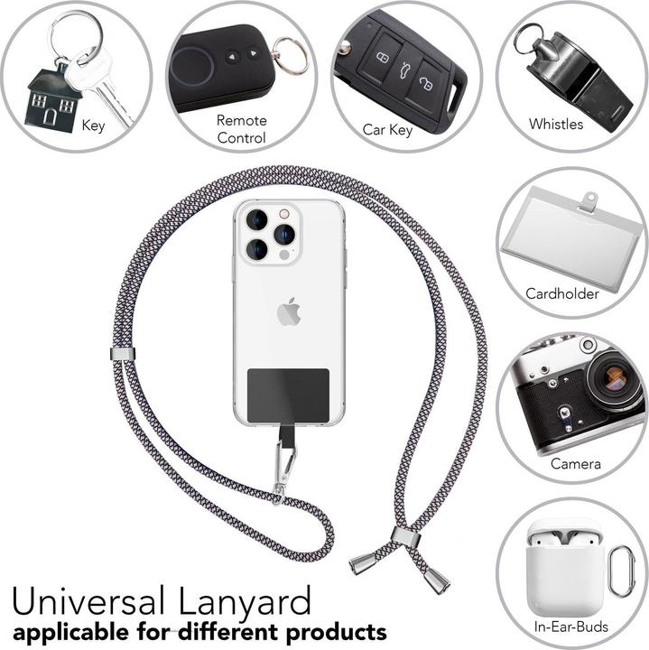 Image du produit Nalia Chaîne universelle pour téléphone portable à porter autour du cou avec pad