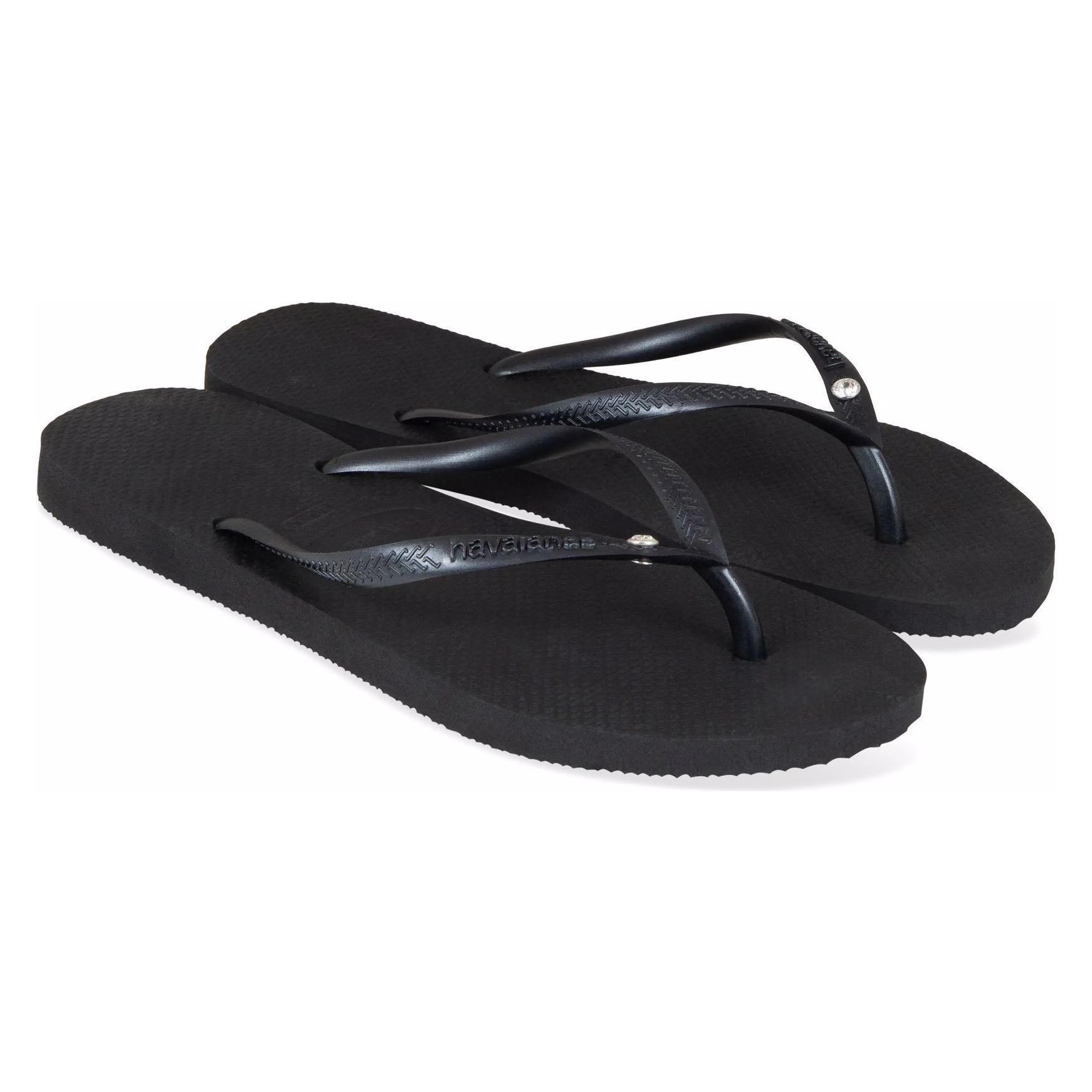 Havaianas, Damen, Flip-Flops, Zehentrenner, Schwarz, (39, 40)