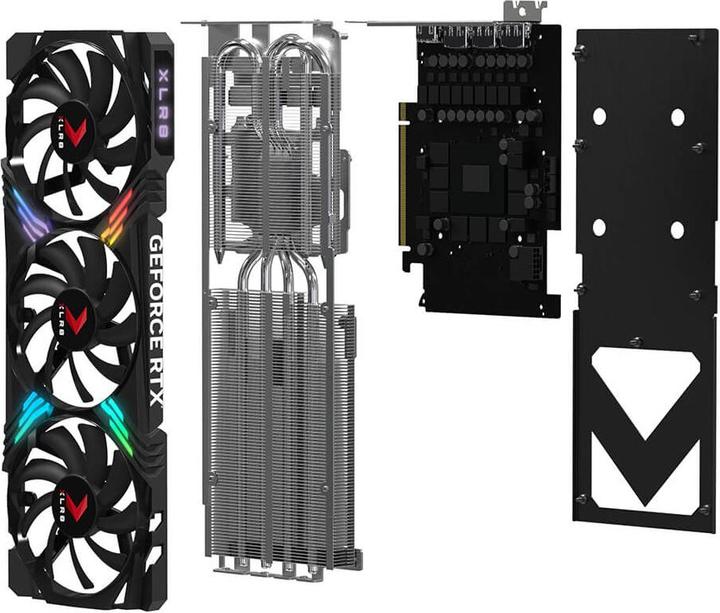 Actual product image PNY GeForce RTX 4070 Super XLR8 VERTO (12 GB)