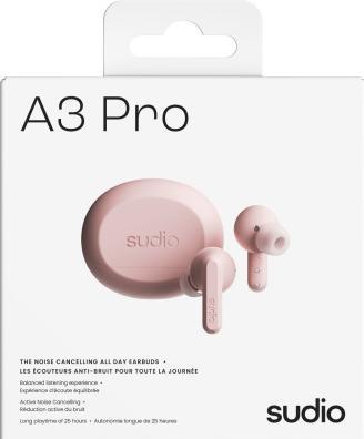 Produktbild Sudio SUDIO-Kopfhörer A3 Pro Pink In-Ear True Wireless (ANC, 25 h, Kabellos)