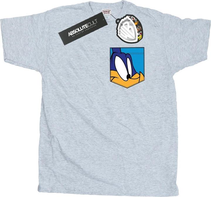 Produktbild Looney Tunes Road Runner Face Faux Pocket TShirt (L)