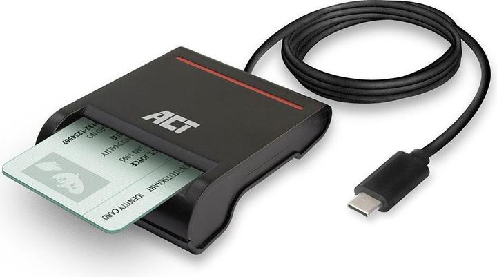 Image du produit ACT External USB-C Smartcard eID Card Reader