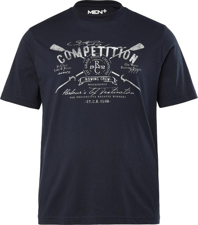 Immagine prodotto Men+ T-shirt con stampa, scollo a girocollo e mezze maniche, fino alla tg. 8XL (4XL)