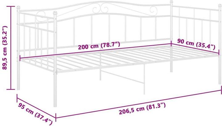 Produktbild vidaXL Schlafsofa-Rahmen (90 x 200 cm)