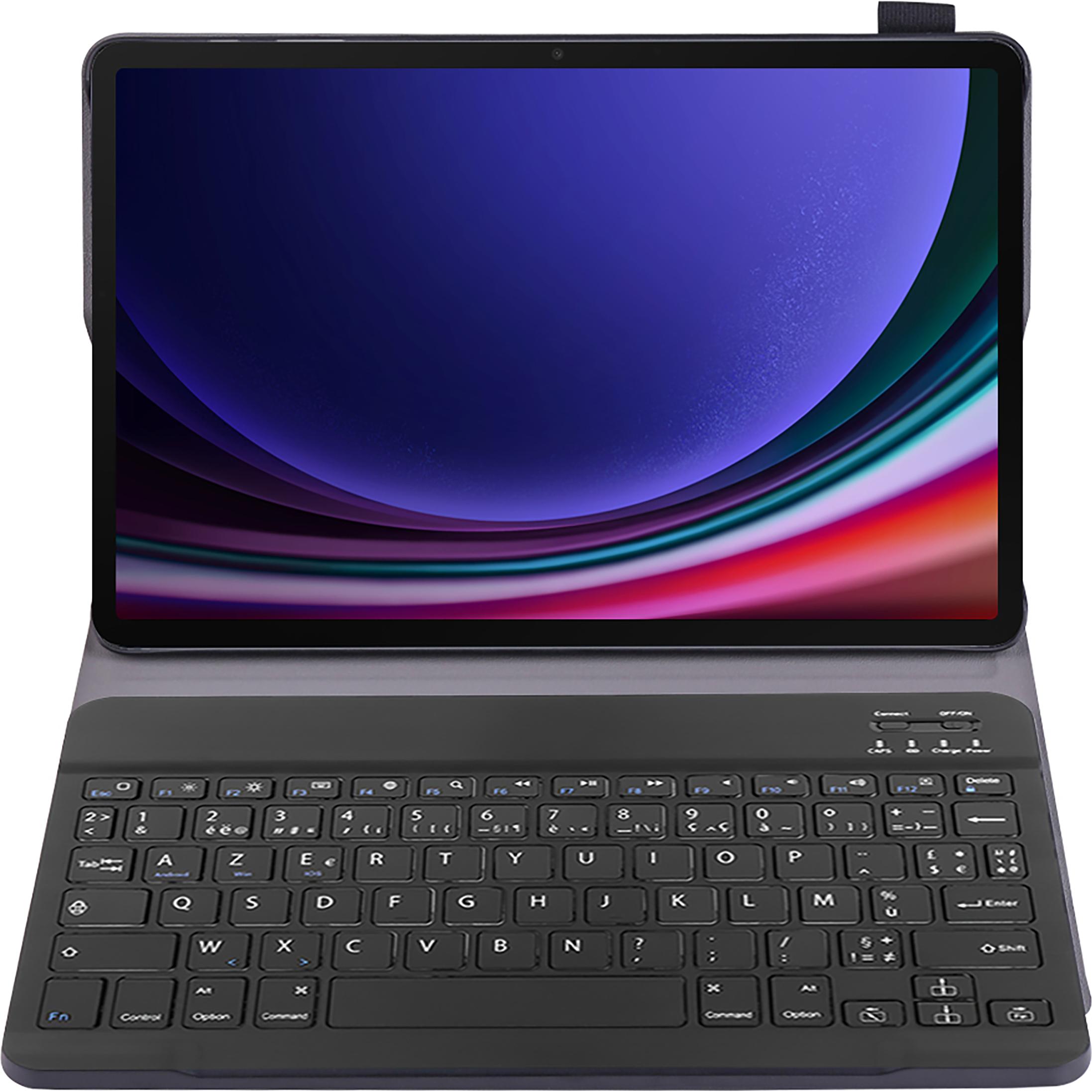 Thumbnail - Cazy Tastatur Hülle Kompatibel mit Samsung Galaxy Tab S9 / S9 FE - Schutz Etui mit magnetisch Abnehmbarer (Galaxy Tab S9...