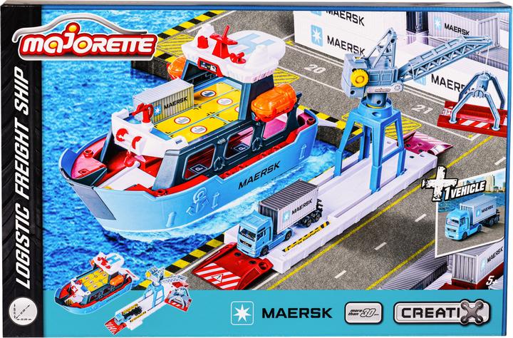 Produktbild Majorette Creatix Logistic Freight Ship+1 vehicle
