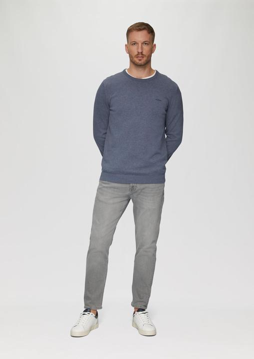 Produktbild S.Oliver Strickpullover Strickpullover mit Logo-Stickerei (XL)