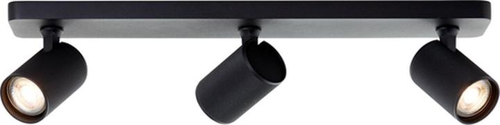 Produktbild Brilliant Plafondspot Marty GU10 3x5W 3000K - Zwart (345 lm, GU10)