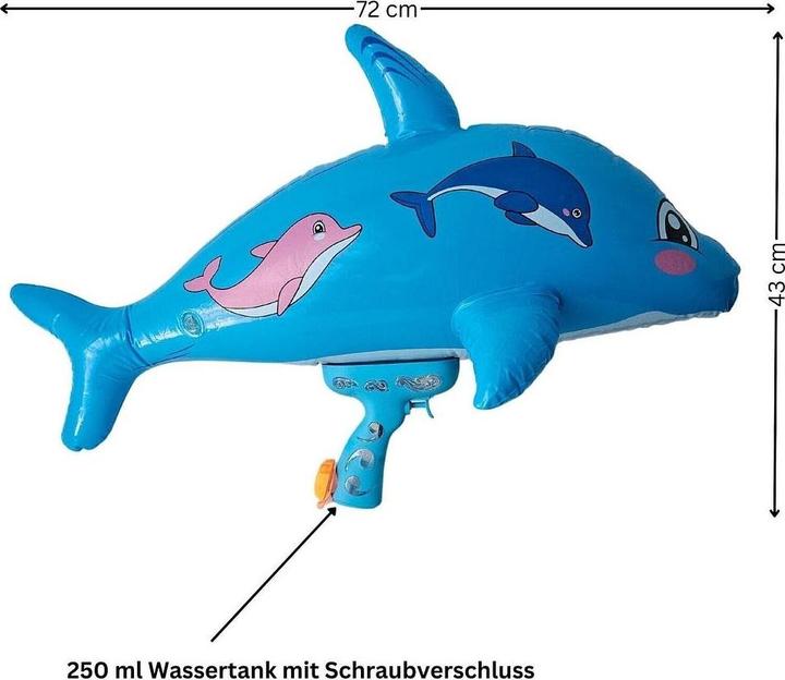 Produktbild Alldoro Wasserpistole Delfin aufblasbar (Tank Integriert)
