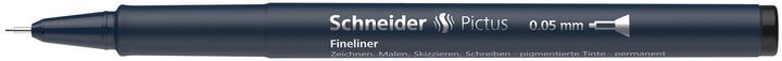 Produktbild Schneider Fineliner Pictus, 0,05 mm, schwarz (Schwarz, 1 x)