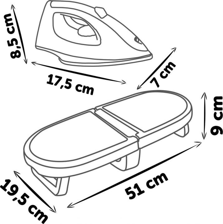Produktbild Smoby Tefal Bügelbrett faltbar