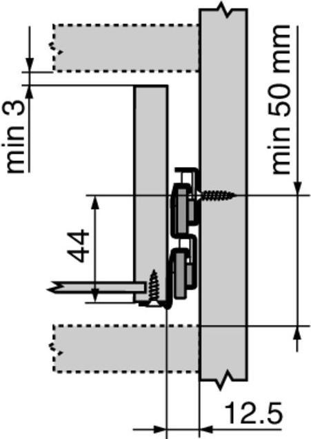 Image du produit Blum Extension totale 430E blanc crème 30kg 500mm