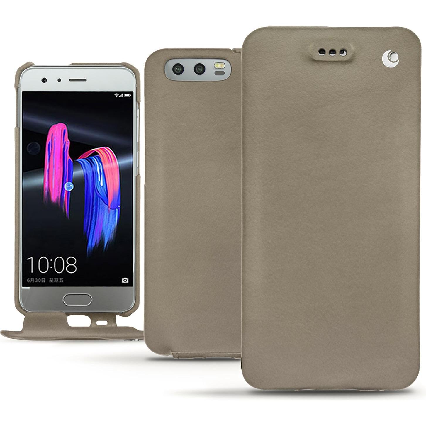 Noreve Lederschutzhülle vertikal (Honor 9), Smartphone Hülle, Beige