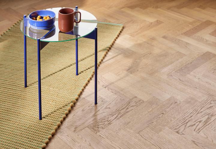 Actual product image Hübsch Beam Side Table Blue (45 x 45 x 42 cm)
