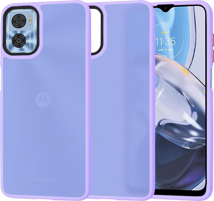 Actual product image Techsuit - HaloFrost Series - Motorola Moto E22 / Moto E22i - Light Purple (Motorola Moto E22, Motorola Moto E22i)