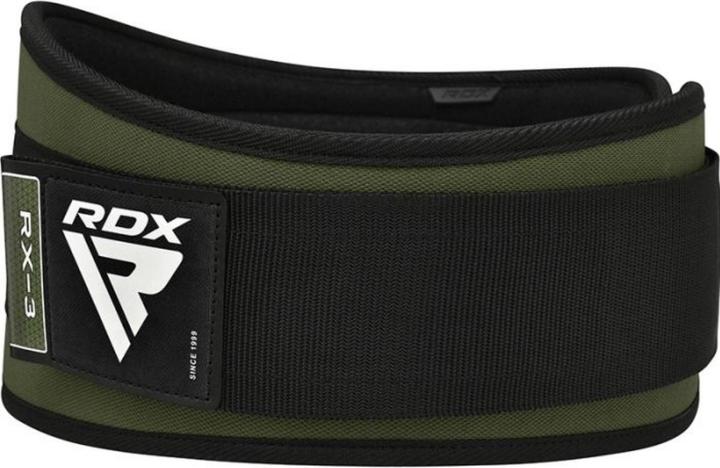 Actual product image Rdx Weight Lifting Belt Eva Curve Rx3 Army Green-S (S)