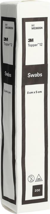 Actual product image Topper 12 NW Compresses 5x5cm non-sterile 200 pcs.