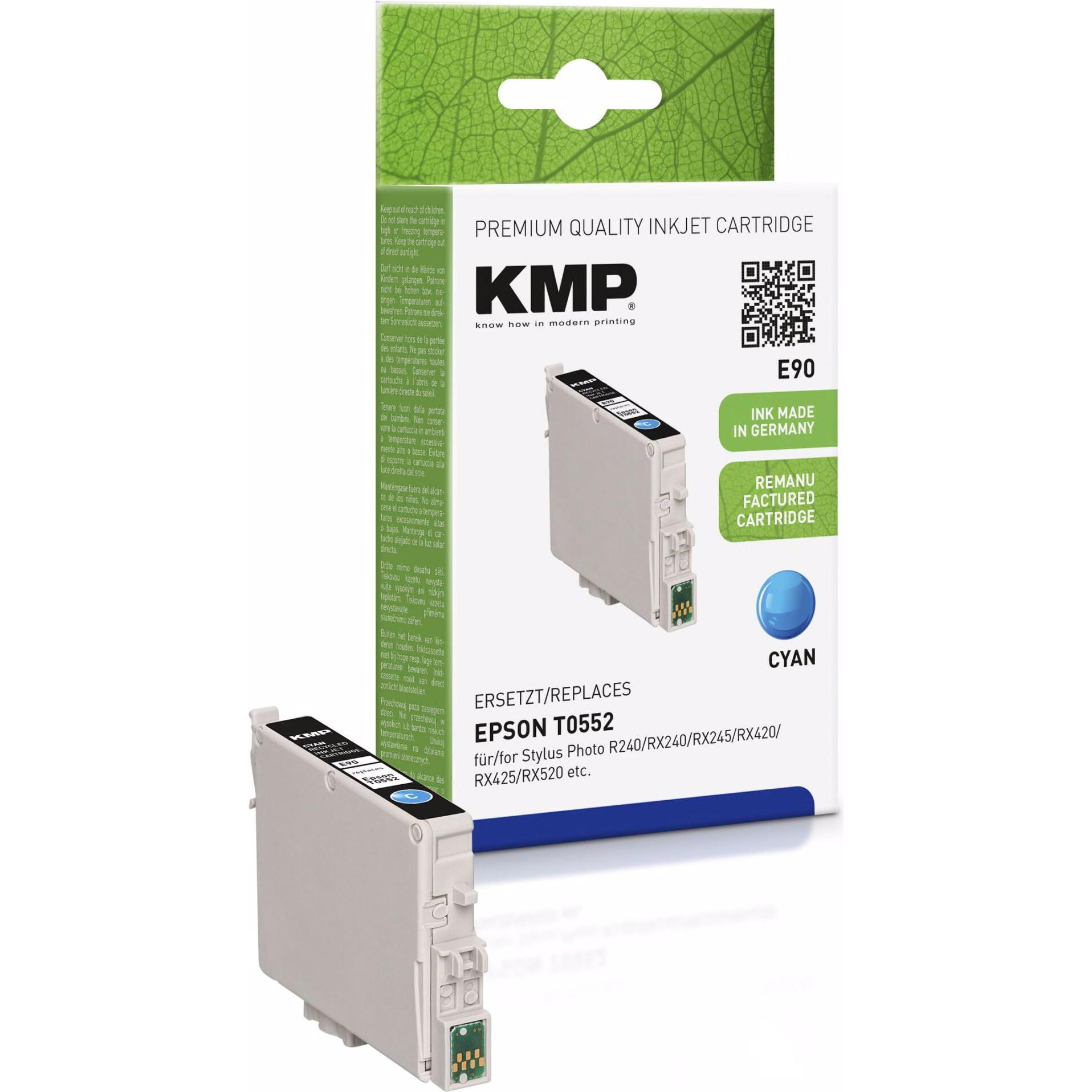 Thumbnail - KMP, Druckerpatrone, E90 Tintenpatrone kompatibel mit Epson T 055 (C)