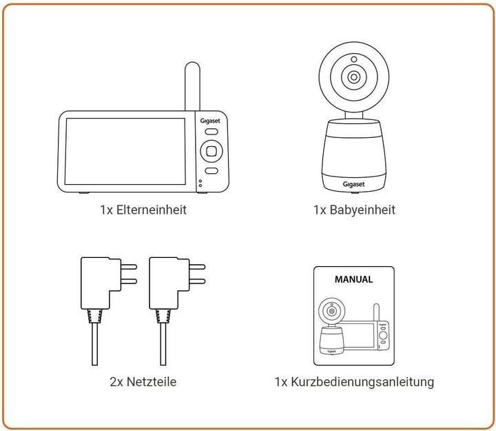 Produktbild Gigaset Baby 700 Connected CH Version (Babyphone mit Kamera, 300 m)