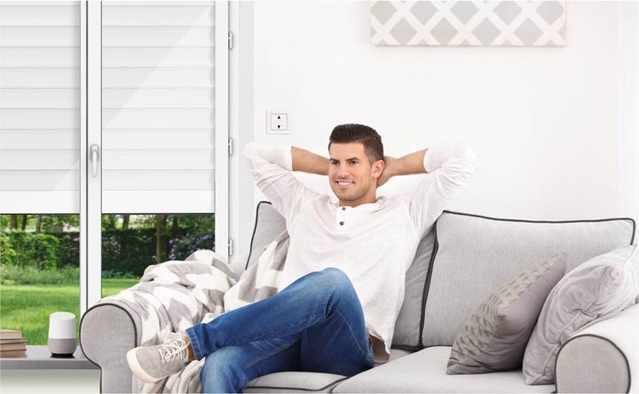 Actual product image REV Shutter switch complete with frame Link2Home