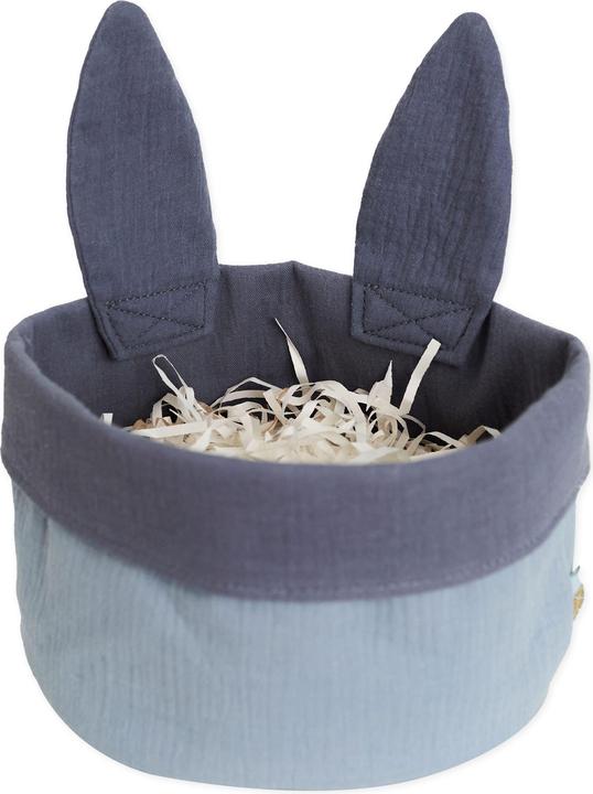 Papierdrachen Osternest mit Hasenohren Musselin Set2 (1 x, 19 x 16 cm)