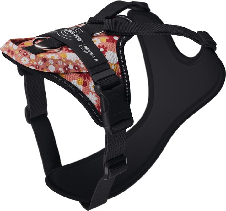 Produktbild Julius-K9 K9 Longwalk light sele w/handle+trackerpocket,Pink flower,M (M, Hund, Allgemein)