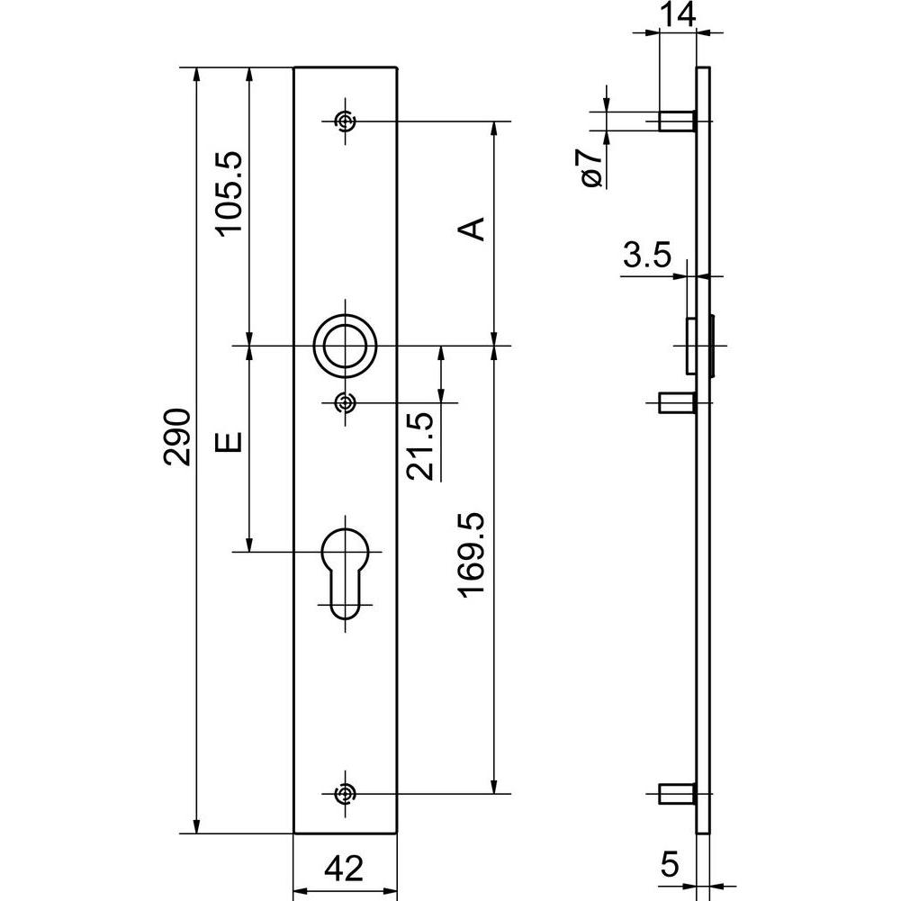 Thumbnail - Glutz, Türgriff + Fenstergriff, Aussentürschilder easyfix (Türschild)