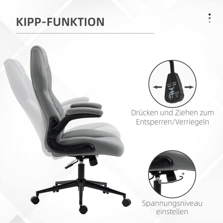 Image du produit Vinsetto Chaise de bureau avec appui-tête et accoudoirs