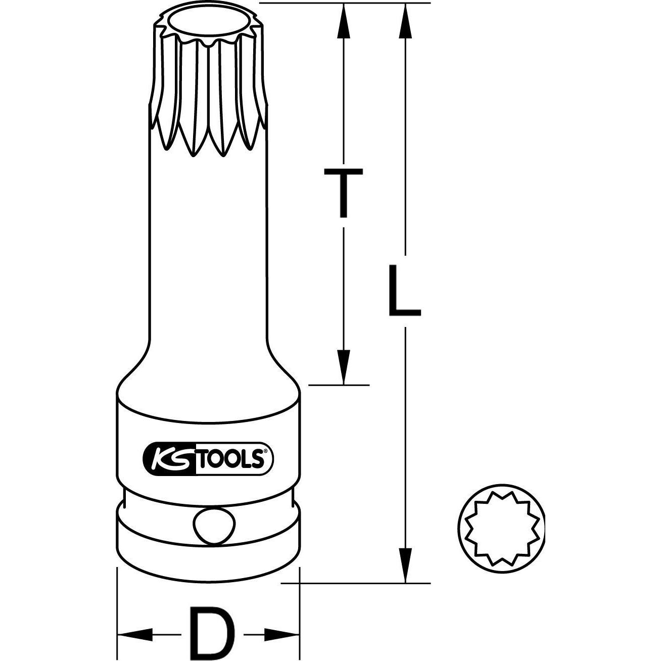 Thumbnail - KS Tools, Steckschlüssel + Stecknuss, 911.0946