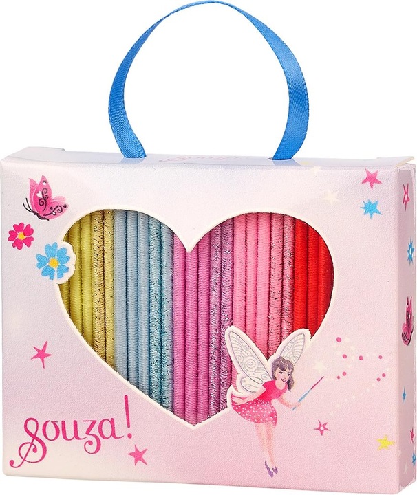 Souza Haargummis Cloe (25 Stk) orange-rosa (MQ6) (Haargummi)