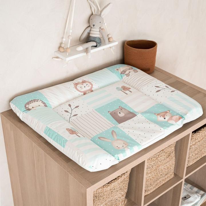 Actual product image Julius Zöllner Softy" changing mat, forest friends (75 x 85 cm)